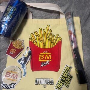 Invincible SXSW Burger Mart Brisk Lot Of 4 Stickers + Poster + Tote + Tumbler